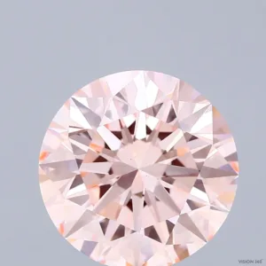 5 Carat Round Fancy Intense Pink VS1 Lab Diamond