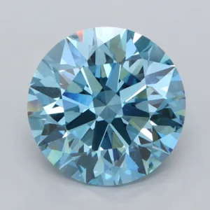 5 Carat Round Fancy Vivid Blue VS1 Lab Diamond