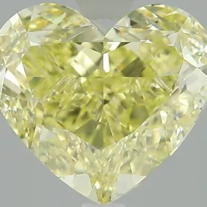 5.01 Carat Heart Fancy Intense Yellow VS2 Natural Diamond