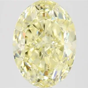 5.02 Carat Oval Fancy Yellow IF Natural Diamond
