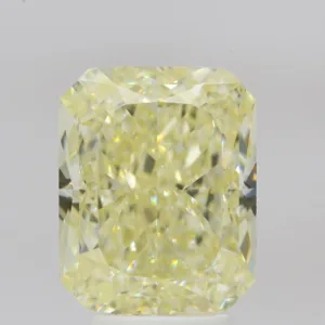 5.02 Carat Radiant Fancy Light Yellow VS2 Natural Diamond