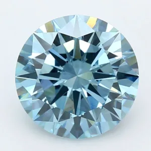 5.07 Carat Round Fancy Vivid Blue VS1 Lab Diamond