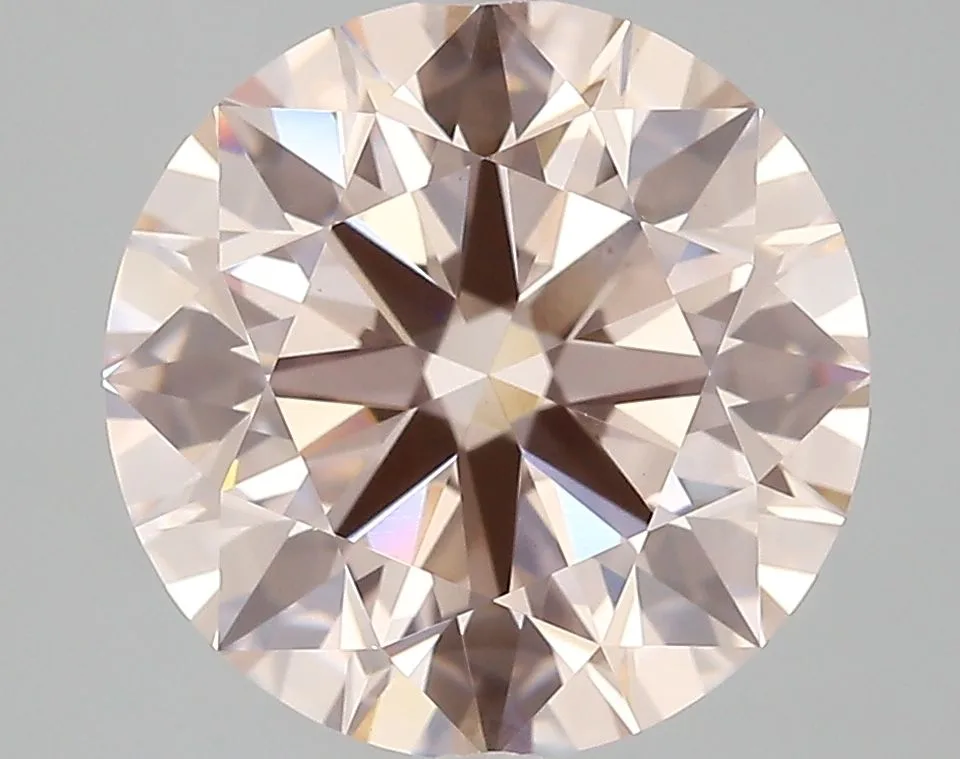 5.08 Carat Round Fancy Pink VS1 Lab Diamond 1 5.08 Carat Round Fancy Pink VS1 Lab Diamond