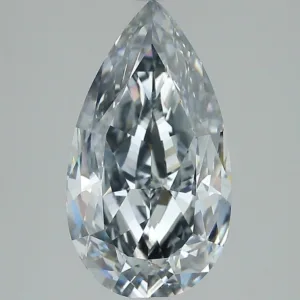 5.11 Carat Pear Fancy Blue Gray VS2 Natural Diamond