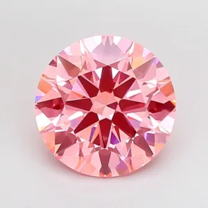 5.14 Carat Round Fancy Vivid Pink VS1 Lab Diamond