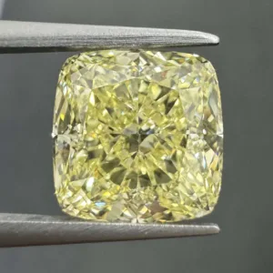 5.15 Carat Cushion Brilliant Fancy Yellow VVS2 Natural Diamond