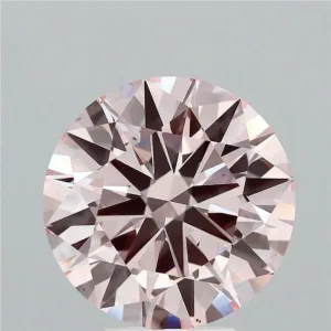 5.39 Carat Round Fancy Pink VS2 Lab Diamond