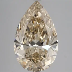 5.4 Carat Pear Fancy Brown Yellow VS2 Natural Diamond