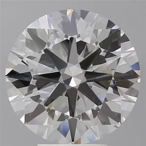 5.53 Carat Round F VVS2 Lab Diamond
