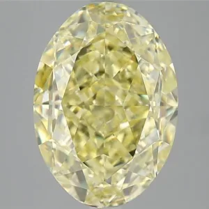 5.55 Carat Oval Fancy Yellow VS2 Natural Diamond