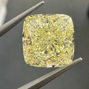 5.74 Carat Cushion Brilliant Fancy Light Yellow VS2 Natural Diamond