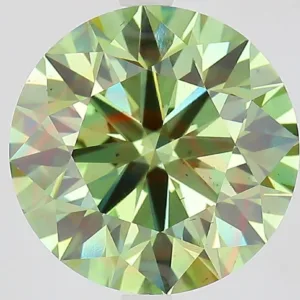 6.02 Carat Round Fancy Intense Green VS2 Lab Diamond