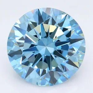 6.02 Carat Round Fancy Vivid Blue VVS2 Lab Diamond