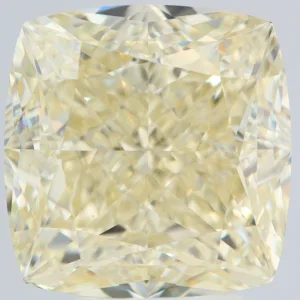 6.75 Carat Cushion Brilliant Fancy Light Yellow VS1 Natural Diamond