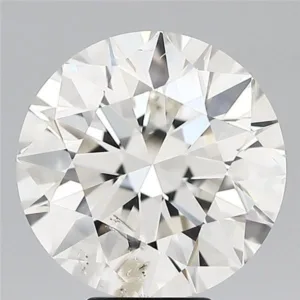 7.03 Carat Round H SI2 Natural Diamond