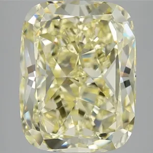 7.69 Carat Cushion Modified Fancy Light Yellow VS1 Natural Diamond