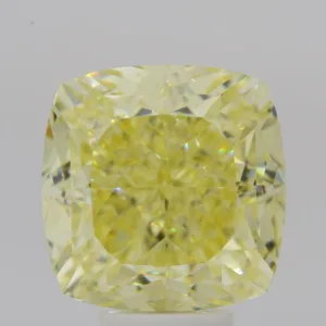 8.46 Carat Cushion Brilliant Fancy Yellow VVS2 Natural Diamond