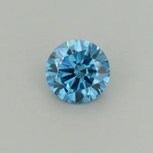 0.23 Carat Round Fancy Vivid Blue VS1 Lab Diamond
