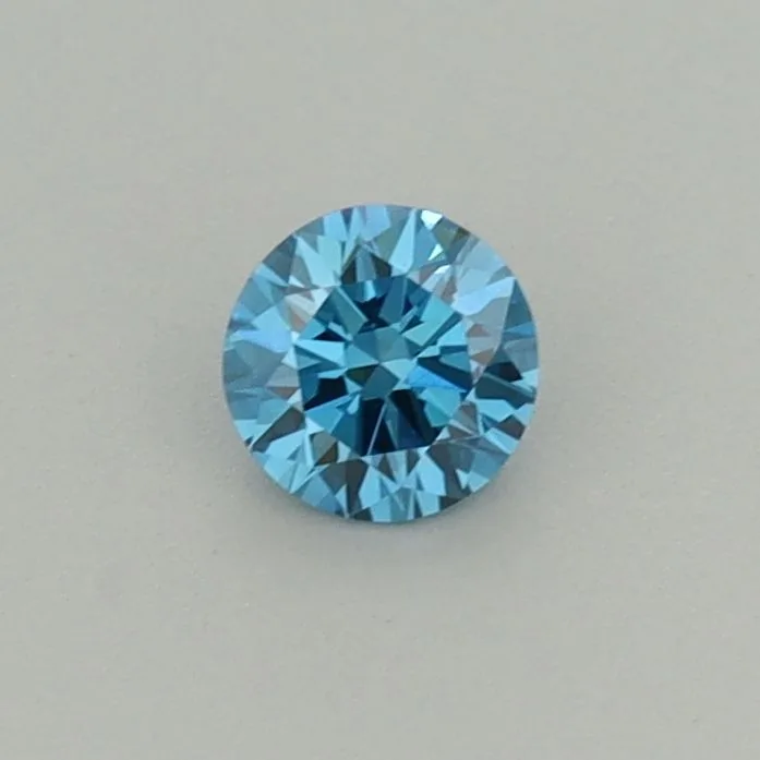 0.23 Carat Round Fancy Vivid Blue VS1 Lab Diamond 1 0.23 Carat Round Fancy Vivid Blue VS1 Lab Diamond