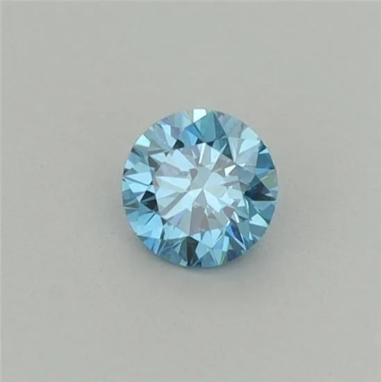 0.23 Carat Round Fancy Vivid Blue VS2 Lab Diamond 1 0.23 Carat Round Fancy Vivid Blue VS2 Lab Diamond
