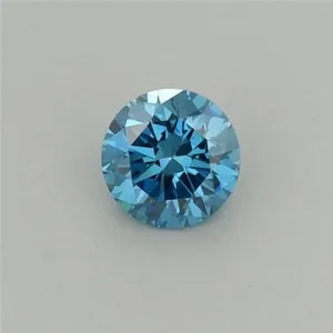 0.24 Carat Round Fancy Vivid Blue VS1 Lab Diamond