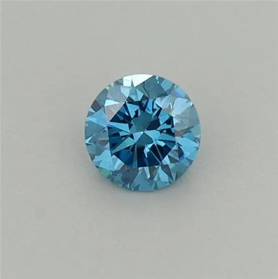 0.24 Carat Round Fancy Vivid Blue VS1 Lab Diamond 1 0.24 Carat Round Fancy Vivid Blue VS1 Lab Diamond