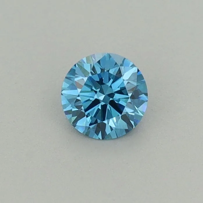 0.24 Carat Round Fancy Vivid Blue VVS2 Lab Diamond 1 0.24 Carat Round Fancy Vivid Blue VVS2 Lab Diamond