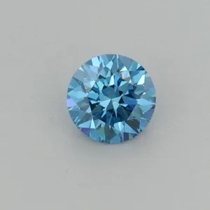 0.25 Carat Round Fancy Vivid Blue VS1 Lab Diamond