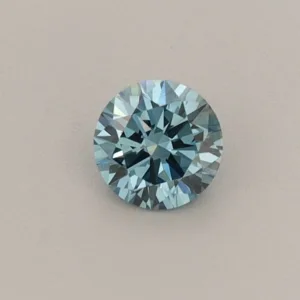 0.25 Carat Round Fancy Vivid Blue VS1 Lab Diamond