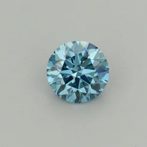 0.25 Carat Round Fancy Vivid Blue VS1 Lab Diamond