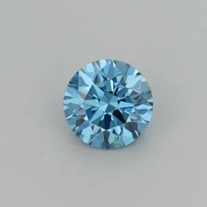 0.25 Carat Round Fancy Vivid Blue VS1 Lab Diamond