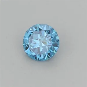 0.25 Carat Round Fancy Vivid Blue VS2 Lab Diamond