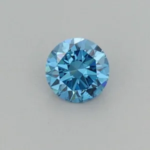 0.25 Carat Round Fancy Vivid Blue VVS2 Lab Diamond