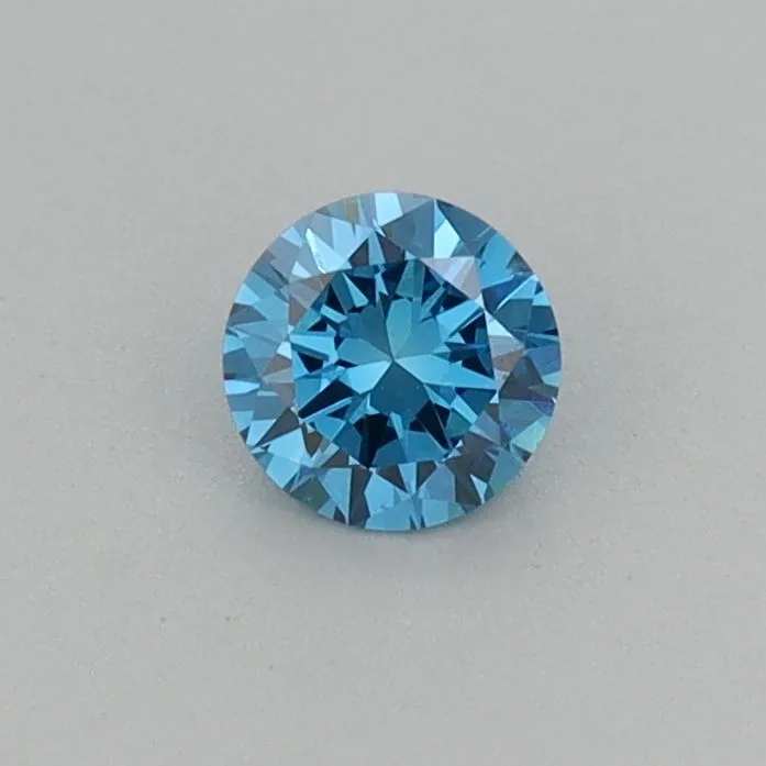 0.25 Carat Round Fancy Vivid Blue VVS2 Lab Diamond 1 0.25 Carat Round Fancy Vivid Blue VVS2 Lab Diamond