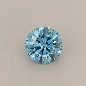 0.28 Carat Round Fancy Vivid Blue VS1 Lab Diamond