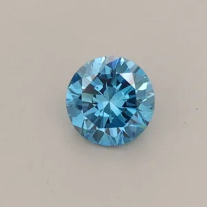 0.28 Carat Round Fancy Vivid Blue VVS2 Lab Diamond
