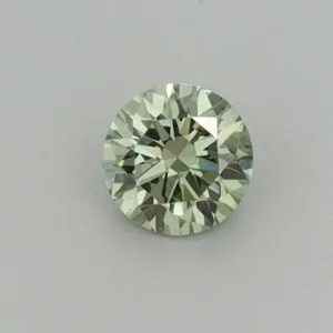 0.31 Carat Round Fancy Vivid Green VS1 Lab Diamond