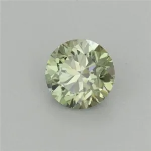 0.34 Carat Round Fancy Vivid Green VS2 Lab Diamond