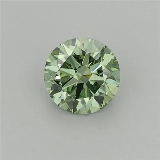 0.36 Carat Round Fancy Vivid Green VS2 Lab Diamond 1 0.36 Carat Round Fancy Vivid Green VS2 Lab Diamond