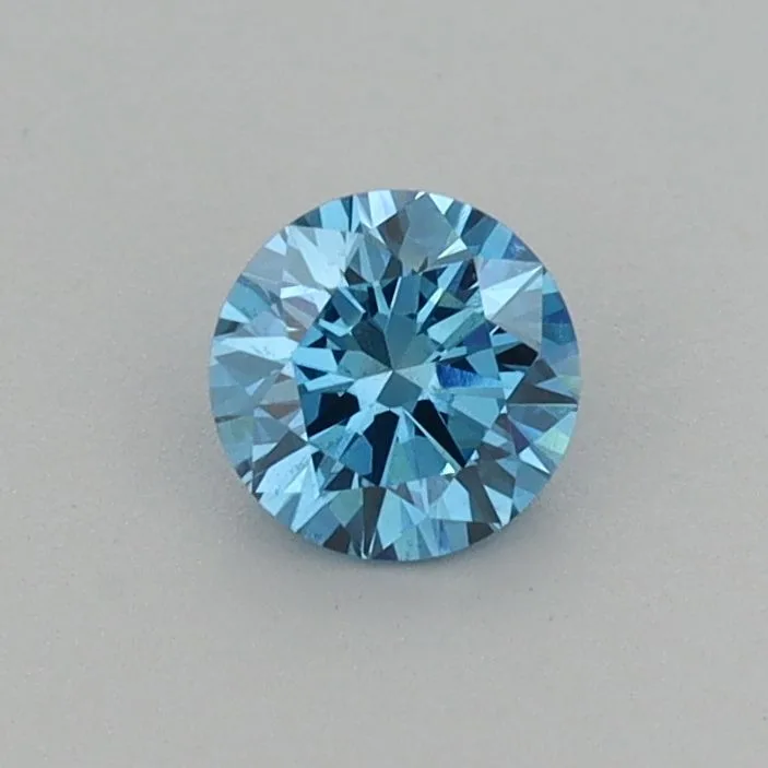 0.37 Carat Round Fancy Vivid Blue SI1 Lab Diamond 1 0.37 Carat Round Fancy Vivid Blue SI1 Lab Diamond