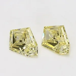 0.38 Carat Kite Fancy Yellow SI1 Natural Diamond