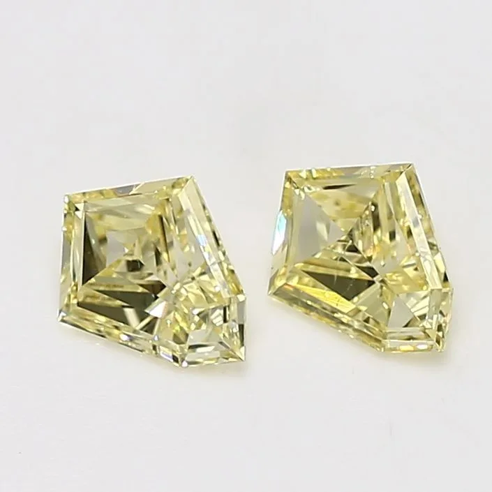 0.38 Carat Kite Fancy Yellow SI1 Natural Diamond 1 0.38 Carat Kite Fancy Yellow SI1 Natural Diamond
