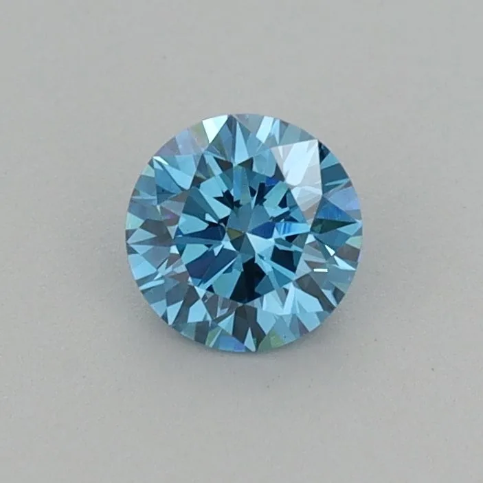 0.38 Carat Round Fancy Vivid Blue VS1 Lab Diamond 1 0.38 Carat Round Fancy Vivid Blue VS1 Lab Diamond