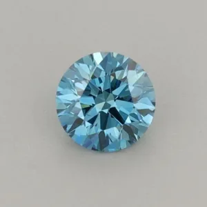 0.39 Carat Round Fancy Vivid Blue VS2 Lab Diamond