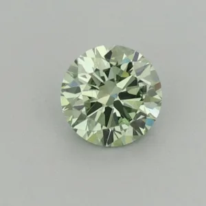 0.4 Carat Round Fancy Vivid Green VS1 Lab Diamond