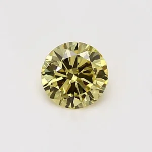 0.4 Carat Round Yellow VS2 Natural Diamond