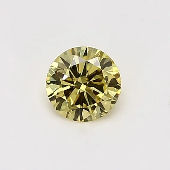 0.4 Carat Round Yellow VS2 Natural Diamond 1 0.4 Carat Round Yellow VS2 Natural Diamond