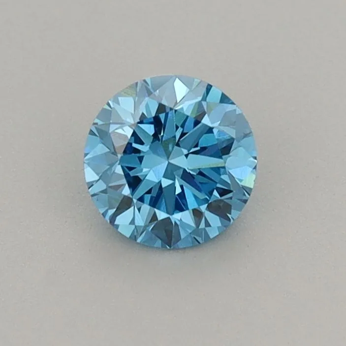 0.43 Carat Round Fancy Vivid Blue VS1 Lab Diamond 1 0.43 Carat Round Fancy Vivid Blue VS1 Lab Diamond