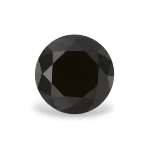 0.44 Carat Round Fancy Black VVS2 Natural Diamond