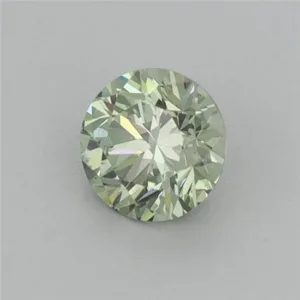 0.47 Carat Round Fancy Vivid Green VS2 Lab Diamond